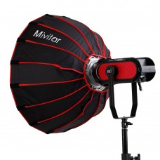 Mivitar 35.4 inches/90cm Parabolic Umbrella Softbox,Quick-Setup Quick-Folding for Aputure,Falcon Eyes,Godox,FV and Other Bowen-S Mount Lights